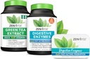 Zenwise Health Dgestive Enzymes, Green Tea Extract ja ilmainen matka Tin