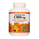 Luonnollinen tekijät, Lapset pureskeltava C-vitamiini 500 mg, Tukee immuuni terveyttä, luut, hampaat ja Gums, Tangy Orange, 180 Luku (Pack of 1)