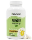 NaturalSlim Natural Kaliumsitraatti Glukonaatti 99 mg - Kadsorb tukee Elektrolyyttitasapaino & normaali pH - Absorbable Kalium täydentää Essential Minerals - Non GMO 400 kapselit 1 pakkaus