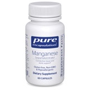 Mangaani (Aspartaatti/sitratti) Hypoallergenic Trace Mineral Supplement for Connective Tissue and Bones 60 kapselia