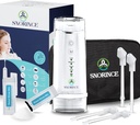 Nenän kastelujärjestelmä Sinus Relief - Kannettava langaton sähkö Netti Potin nenänpuhdistusaine - Sinus Flush Kit aikuisille ja lapsille, koti & matka 4 huuhtelutilaa, 4 suuttimet, 40 suolapakkausta