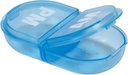 Ezy Dose Travel Pocket Pharmacy Pillerilaatikko ja lääketiede, Vitamiinisäiliö, Päivittäinen, AM PM Planner ja varastointi, Snap Osastot, pakkaus 6, Colorros May Vary