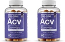 Essential Elements Zero-Sugar ACV Apple Siideri Viinietikka Gummies alkaen ...Äiti - Luonnollisesti peräisin, Vegan ACV Gummies kanssa kromi 60 Count (2-Pack)