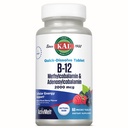 KAL-vitamiini B12 Methylcobalamiini ja Adenosylcobalamiini 2000 mikrog ActivMelt, B12 energialisät, aineenvaihdunta, hermo, punasolutuki, korkea imeytyminen, luonnollinen Berry, 60 serv, 60 mikrotablettia
