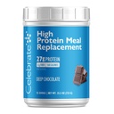 Juhlia vitamiineja runsaasti proteiinia aterian korvaaminen Shake, 27 g proteiinia jauhe, 6 g kuitua, post-Bariatrinen leikkaus potilaille, Syvä suklaa, 15 annosta