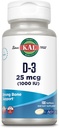 KAL-vitamiini D3 1000 IU Softgels (25 mikrog), D-vitamiinin aktiivinen muoto, kalsiumiabsorptio, luun terveys, immuunitukilisä, nestemäinen täytetty ActivGel, Valmistettu ilman soijaa, 100 tarjoilua, 100 Softgels