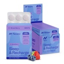 Neuro Melatoniini 5 mg Sleep & Recharge Mints (144 Pieces) - Nopea liuottaa Melatoniini sokerittomia minttuja sitruuna Balm & kamomilla parempaan uneen - Rauhallinen uni täydentää aikuisille - Night Berry Flavor