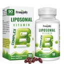 Liposomal B Complex suunniteltu suuren imeytymisen B-vitamiinit koliini-inositoli B1, B2, B3, B5, B6, Biotiini, Folaatti, Methylated B12-Immune, energia, aivojen sydämen tuki 90 Softgels