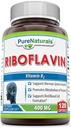 Pure Naturals Riboflaviini 400 Mg 120 kapselia