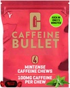 Kofeiini Bullet 4 Minttukofeiini Candies = 400 mg kofeiini Kick, nopeampi kuin energiageelit & Pyöräily Chews keskiraskauden Endurance urheilu ja pelaaminen kofeinoitu energia Boost