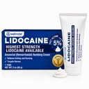 WELMATE - 5% lidokaiinia Numbering Cream, 2oz (60g) - Maksimaalinen vahvuus lidokaiinia Cream - peräpukamien helpotus - ulkoinen käyttö Anestetic, E-vitamiini - Child Resistant - Uutinen ihonhoito