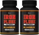 (2 pakkaus) IronPulse kapselit Max Formula, IronPulse Max Tukikapselit, Iron Pulssi Pillerit, IronPulssi Pillerit, Rauta Pulssi Tuki Pillerit, Pakkaus 2