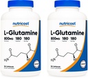 Nutricost L-glutamiini 800 mg, 180 kapselia (2 pulloa)