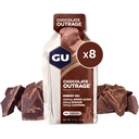 GU Energy Original Sports Nutrition Energy Gel, Vegan, Gluteeniton, 8-Count Tri-Berry ja Chocolate Outrage makuja Aminohappoja ja elektrolyyttejä