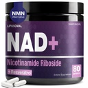 NAD Supplement - Nikotinamidi Ribosidi Resveratrol 900 mg, Liposomal NAD Supplement naisten ja miesten, NAD Plus Pure Organic