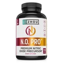 Zhou N.O. Pro - Premium Typpioksidi täydentää miehille ja naisille, sydän, lihas- ja verituki Beet Root & L Arginine, Natural Typpioksidi Booster - 120 kasviskapselit