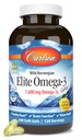 Carlson Elite Omega-3 Gems, 1600 mg Omega-3, EPA & DHA, Lemon Flavor, 240 Softgels