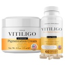 Dermawonder Vitiligo Täydennys & Pigmentation Cream Set ... 60 Vitiligo Kapselit ja 4fl Oz Cream...