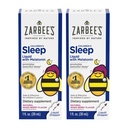Zarbee's Kids Sleep Supplement neste 1 mg melatoniini; Drug-free & Tehokas; Helppo ottaa luonnollinen marja maku lapsille ikä 3 ja ylös; 1 Fl Oz pullot, pakkaus 2