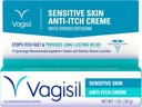 Vagisil Feminiini anti-Itch Cream naisille, Sensitive Skin Formula hydrokortisoni, auttaa lievittää hiivatulehdus Ärsytys, Gynekologist Tested, Soothes & Cools, 1oz (Pakkaus 1)