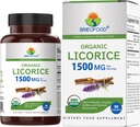 Brieofood Organic Licorice 1500mg, 45 Tarjoilut, Kasvisruoka, Gluteeniton, 90 Kasvisruoka Tabletit