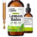 Wild & Organic Lemon Balm Drops - Rentouttava Lemon Balm Leaf Extract täydennysosa - Calming Melissa Officinalis Tincture - Vegan, Sokeri & Alkoholiton - 2 fl oz