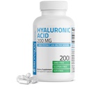 Bronson Hyaluronic Acid 200 MG High Potency Joint Health & Healthy Skin Support, non-GMO, 200 kasvissyöjän kapselit