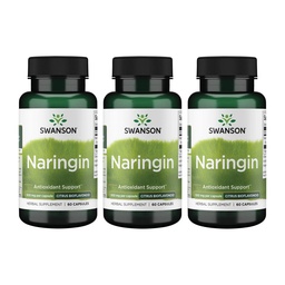 Swanson Naringin 500 Milligrammaa 60 kapselia (3 pakkaus)
