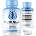 MaxLife Naturals Neuro NACET N-asetyyli L-kysteiini 60 kapselia, 20x Lisää Biosablet Glysiini NAC täydennysosa N-Acetyl Cysteine Etyyli Ester kanssa Selenium, 10x Glutationi Boost Brain & Lung tuki