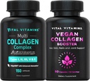 Elintoiminnot Multikollageenipillerit (150 ct) + vegaaninen kollageenitehoste (60 ct)