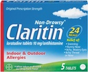 Claritin 24 tuntia ei- vaikea allergiatabletti, 10 mg, 5