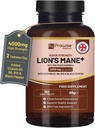 Lions Mane Mushroom Supplement 4000mg kanssa B1-vitamiini, B6, B12 & Black Pepper - 180 Super Strength Vegaanitabletit 50% Polysakkaridit (ei jauhetta tai kapseleita) .