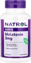 Natrol Melatoniini auttaa sinua putoaa Nukkua Nopeammin Pysy Nukkua Pidempi Imeytyminen 100 Kasvissyöjä 3 mg, (Tablets), 240 Count
