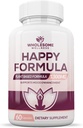 Terveellinen hyvinvointi Happy Formula Natural Formula Relief täydentää naisten ja miesten 60 kapselia