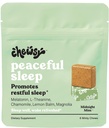 Chewsy Peaceful Sleep Chews, Sleep Support, 3 mg Melatoniini, 200 MGS L-Theanine, Kamomilla, sitruuna Balm, Magnolia, Yöuniapu, Luonnollisesti Minty Chews, Edistää levollista unta, 6 -päivä tarjonta (1)