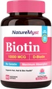 Biotiini 10000 mikrog, korkea teho, biologisesti aktiivinen, kylmäpaineinen kookosöljy maksimaalisen imeytymisen, ei liivate, hiukset, kynnet, iho, 60 kasvissyöjä Softgels