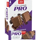 Power Crunch PRO Protein Wafer Bars, Korkea proteiini Välipalat herkullinen maku, Triple Chocolate, 2.0 Ounce (4 Count)