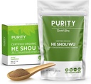 Certified Organic He Shou Wu - Suuri 5oz Bag of 30:1 College-Fo-ti - Organic Foti Extract- Fo ti He Shou Wu Organic-Plus Free Bamboo Spoon
