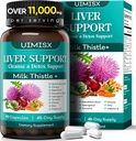 Milk Thistle Supplement - Maksa Detox Cleanse Formula Herbal Liver Tuki Maito Thistle, Voikukan juuri, Artisokka, Turmeric, Astragalus maksan terveys, 90 kapselia