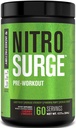 Jacked Factory NITROSURGE Pre harjoitus täydentää - loputon energia, pikavoimaa voitot, selkeä tarkennus, Intense Pumput - NO Booster & Tehokas Preworkout Energy Powder - 60 tarjoiluja, Cherry Limeade