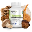 Organixx USDA Organic Mushroom Supplement, 7 Fermented Sienet Lions Mane, Shiitake, Cordyceps, Turkey Tail, Reishi 