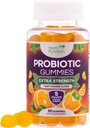 Probiootti Gummies 5 miljardia PMY - Diverse Probiootti kanta Dgestive Health & Gut Tuki Gummy naisten, miesten, & lasten, Päivittäinen Probiootit täydentää immuunitukea, ei-GMO, Vegan, 60 Gummies
