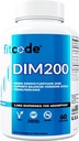 Fitcode Diindolyylimetaani DIM täydennysosa miehille - Advanced Dim 200mg Dim plus Bioperine parantaa imeytymistä - Vegaani ei-GMO Hormoni Balance Supplement for Enhanced Energy Mood and Performance