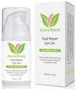 Amara Beauty Eye Cream Gel pimeät ympyrät ja puffiness kanssa Peptides & Hyaluronic Acid, 0,5 fl. oz.