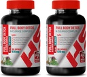 Maksa tuki täydentää maito ohdake - Full Body Detox ja Cleanse Complex 920 MG - Maito Thistle Maksa tuki - 2 pullot 200 kapselia