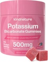 KINDNATURE High Kalium Supplement Gummies 500mg - Purettavaksi aikuisille & lapsille - Pure Kalium Bikarbonaatti Mineraali Supplement - Vegaani, Gluteeniton, Ei GMO - 60 Gummies (30 päivän tarjonta)