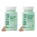 Hilma Natural Gas and Bloating Relief for Women, Doctor Formulated with Organic Ingredients, Lemon Balm, Fennel and Piparmint Leaf, 50 Vegan Capsules