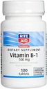 Rite Aid B1-vitamiini (Thiamiini), 100 mg - 100 tablettia 