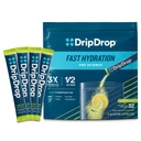 DripDrop Hydration Packets - sitruunan limetti - Yksittäisannos Elektrolyyttejä Powder Drink Mix - Ei-GMO, Gluteeniton, Vegan - 32 Sticks