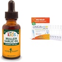 Herb Pharm Kids Mullein Valkosipuliöljy ja Boiron ColdCalm Baby Drops for Cold Oireet Relief, 1 Fl Oz ja 30 Count